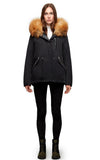Suede Jacket with Fur collar