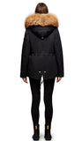 Suede Jacket with Fur collar
