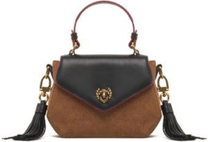 Power Leather & Suede Crossbody Bag